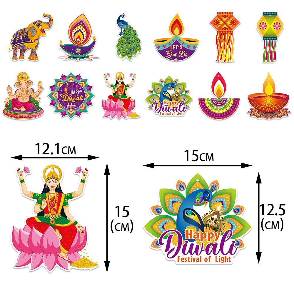 Diwali Hanging Swirls Smooth D - Lighting Decoration For Diwali 评论和价格
