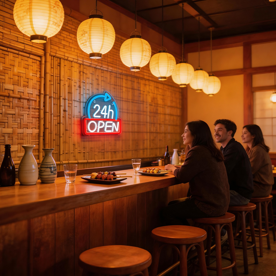 Open 24 Hours Neon Signs for W - Decor Lighting Opening Hours 评论和价格