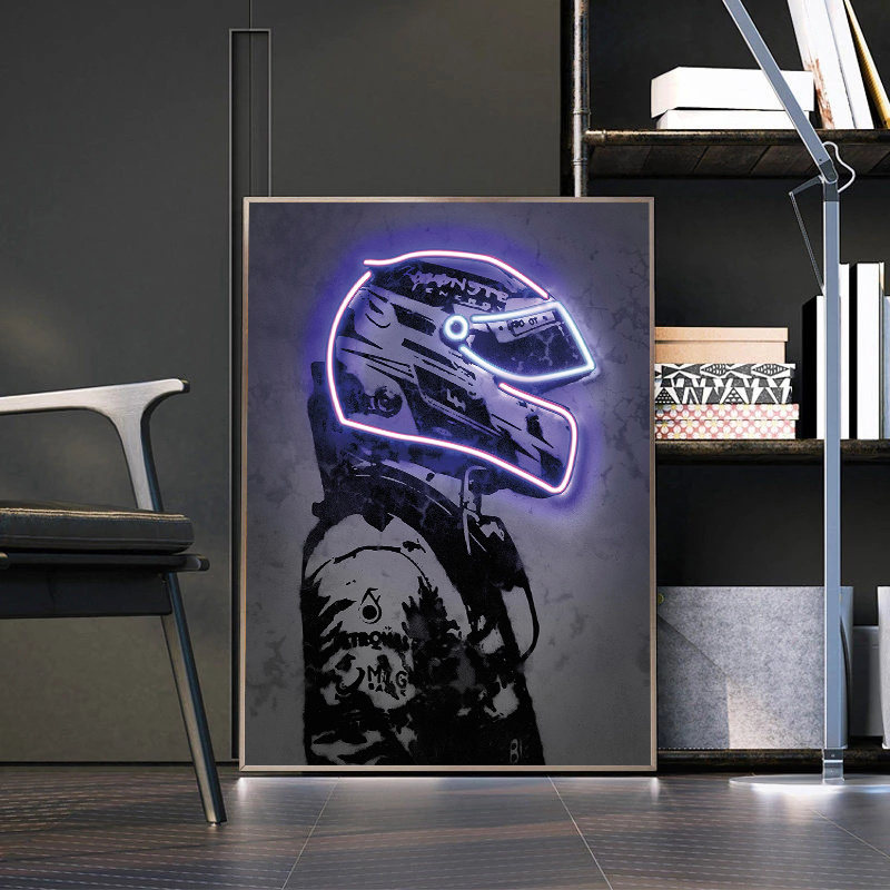 Cool Motorcycle Boy Room Wall  - Lighting Mcqueen Wall Decor 评论和价格