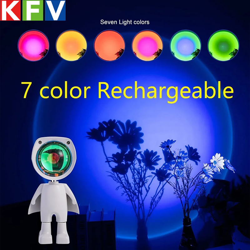 Astronaut Robot Rainbow Projec - Sunset Lamp Projection 评论和价格