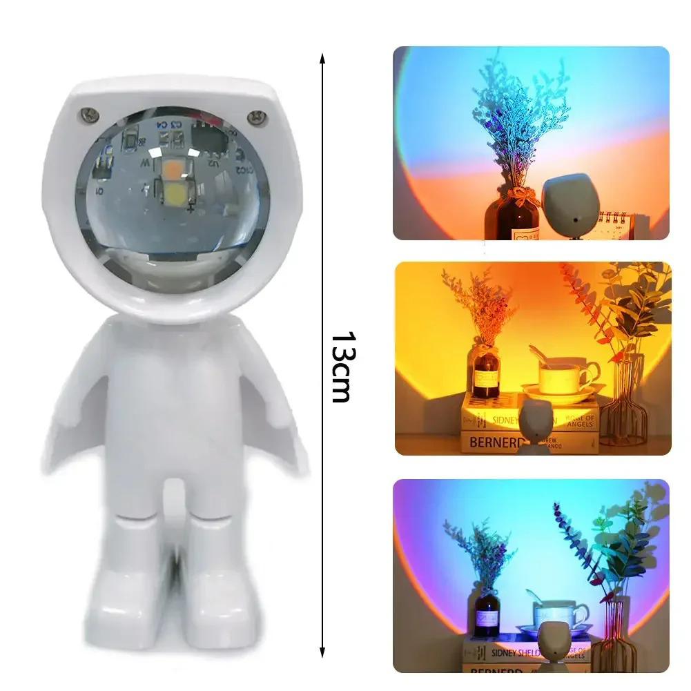 Astronaut Robot Rainbow Projec - Sunset Lamp Projection 评论和价格