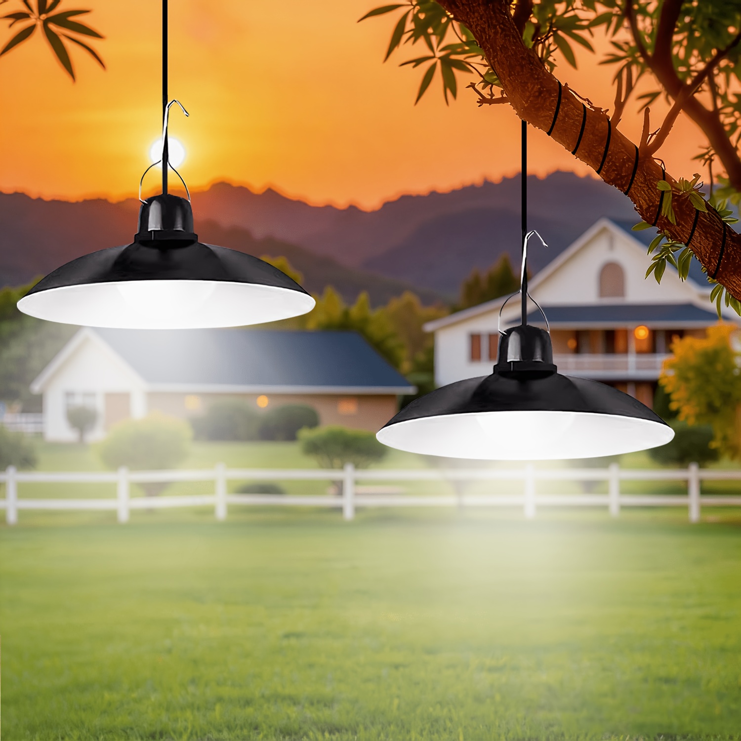 1pc Solar Pendant Light Outdoo - Room Decor Lighting Lamp 评论和价格