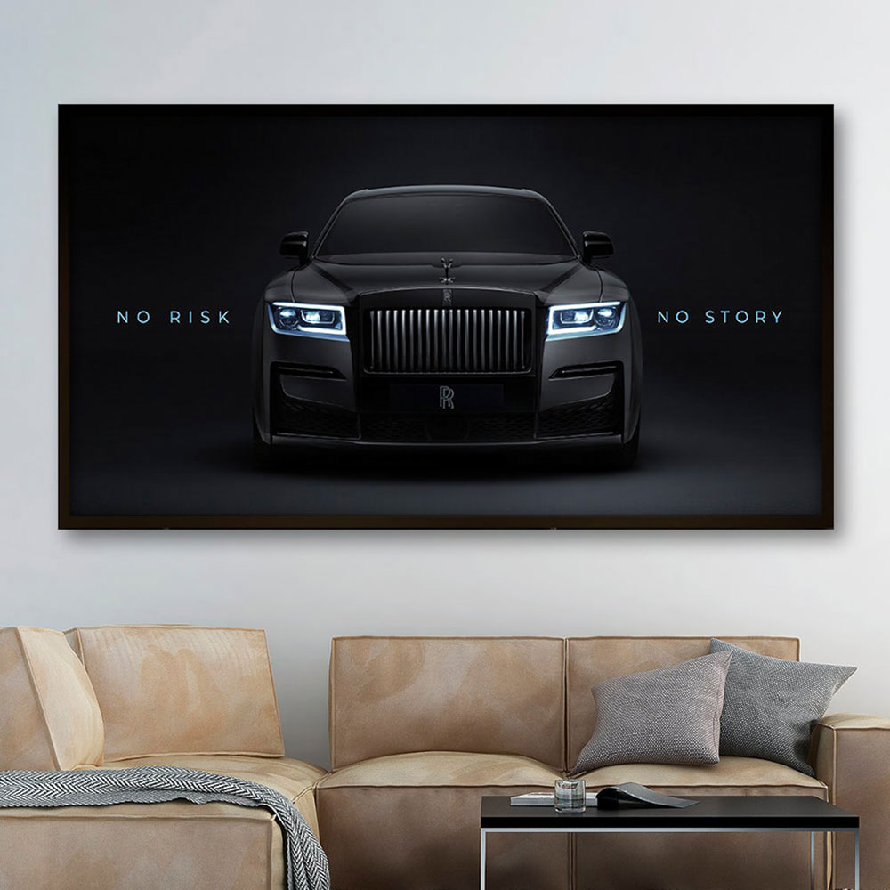 Black Car Canvas Painting Prin - Lighting Mcqueen Wall Decor 评论和价格