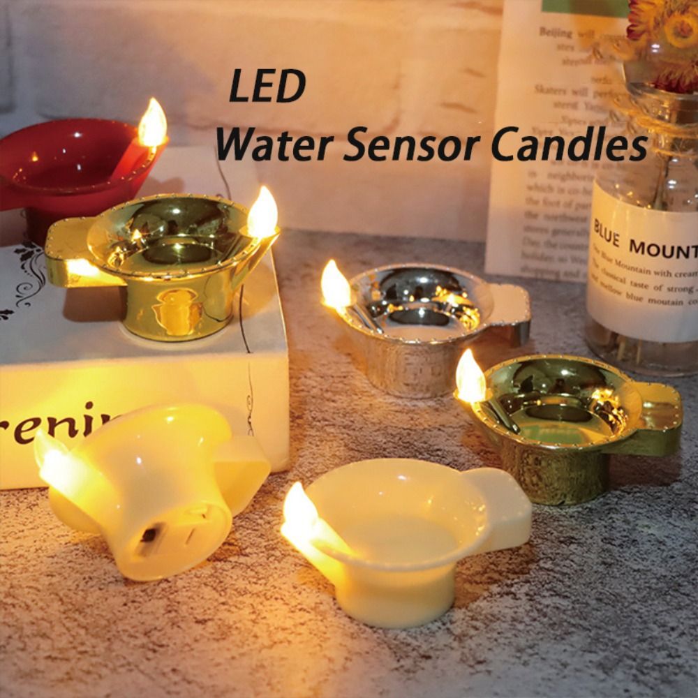 12Pcs Diwali Diya LED Light Fl - Lighting Decoration For Diwali 评论和价格