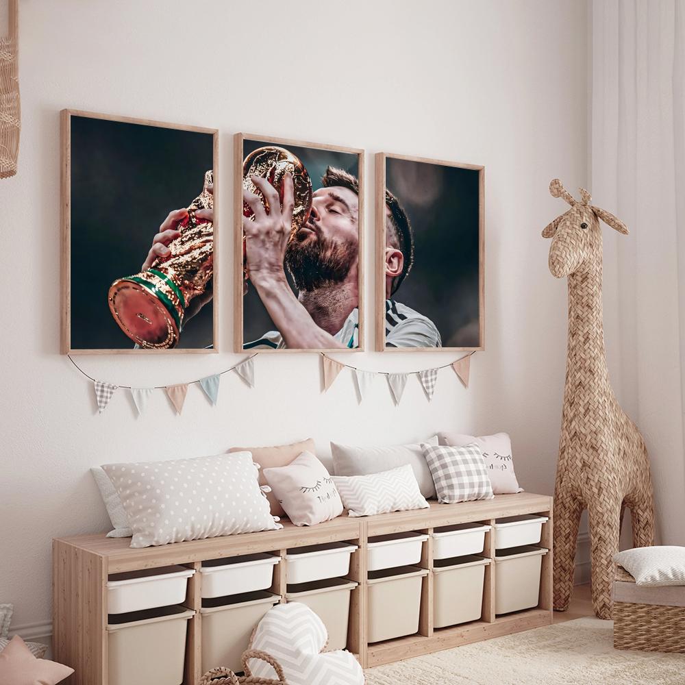 Football M-Messi Cool Painting - Lighting Mcqueen Wall Decor 评论和价格