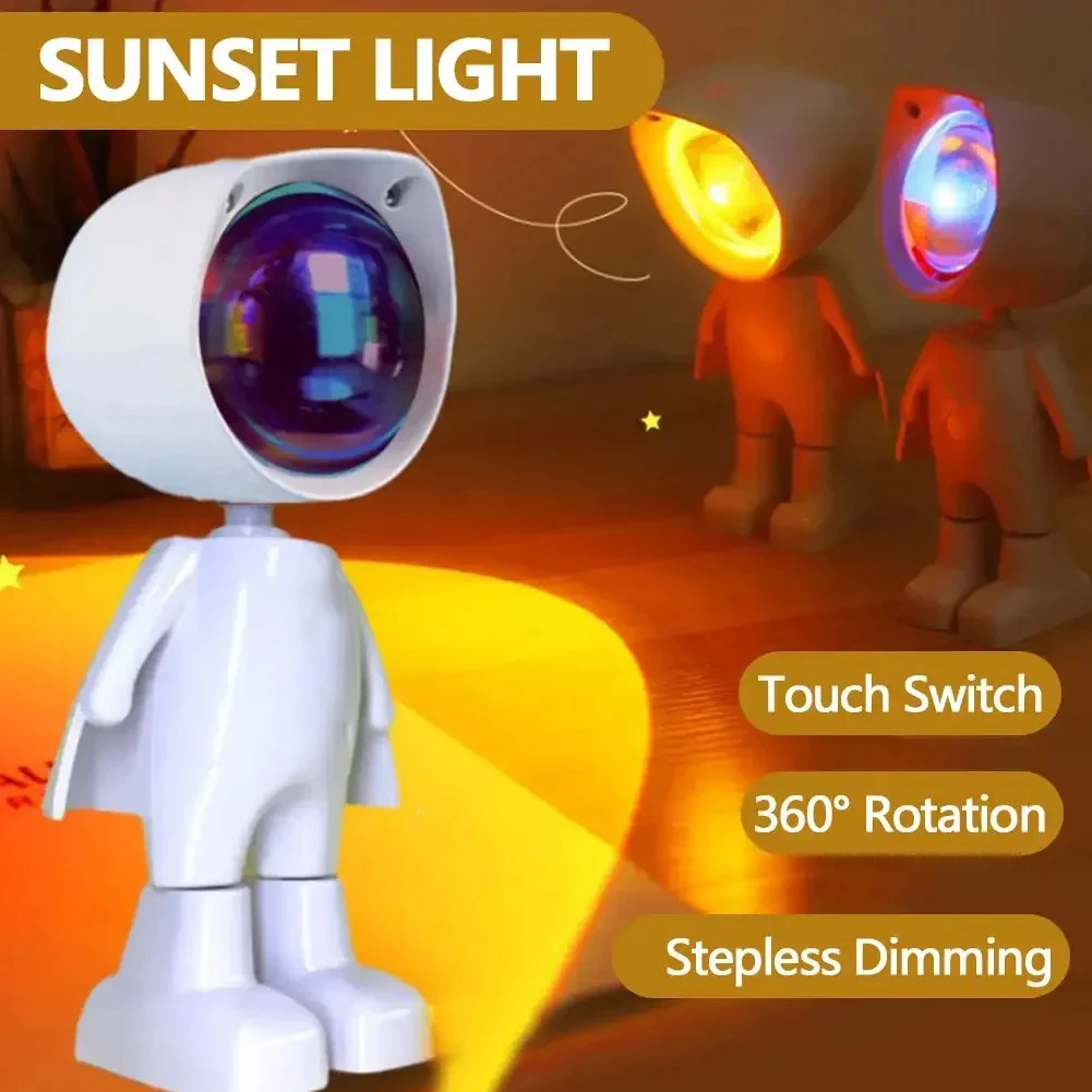 Rechargeable Astronaut Robot T - Sunset Lamp Projection 评论和价格
