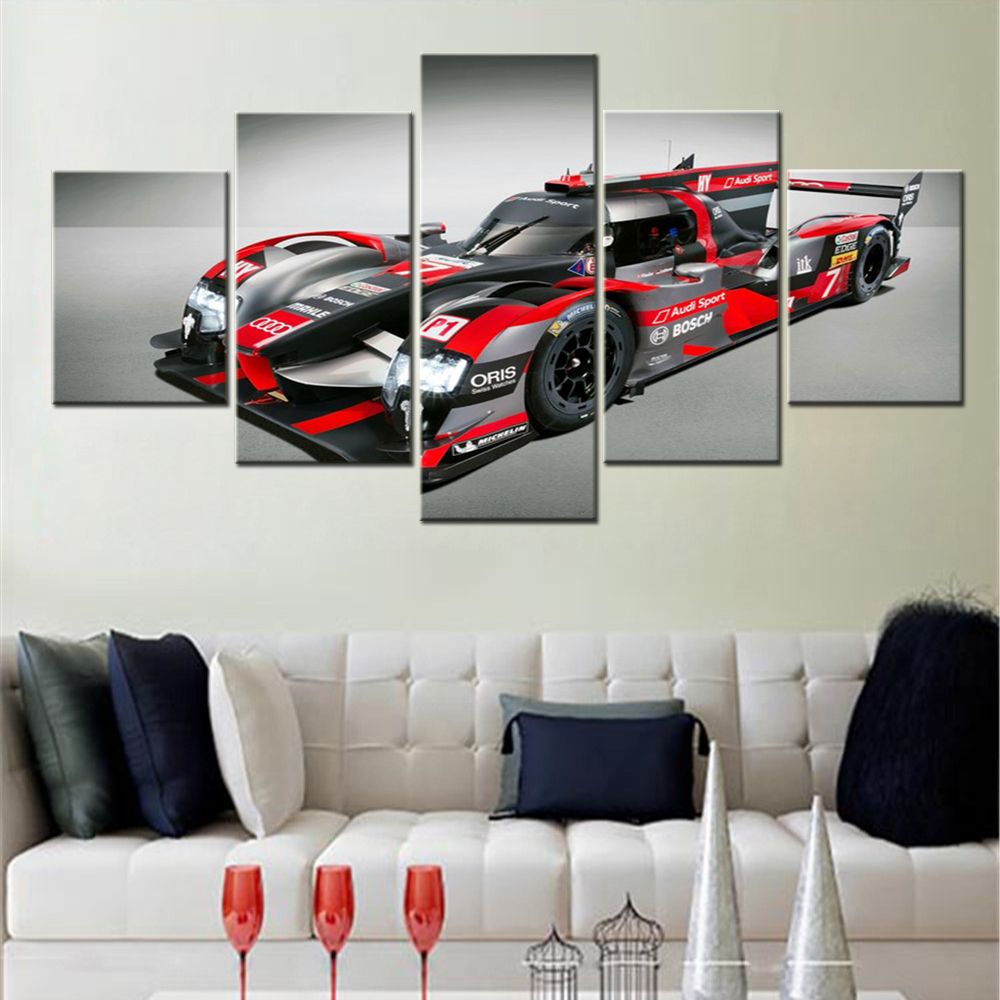 5 Pieces Canvas Wall Arts Post - Lighting Mcqueen Wall Decor 评论和价格