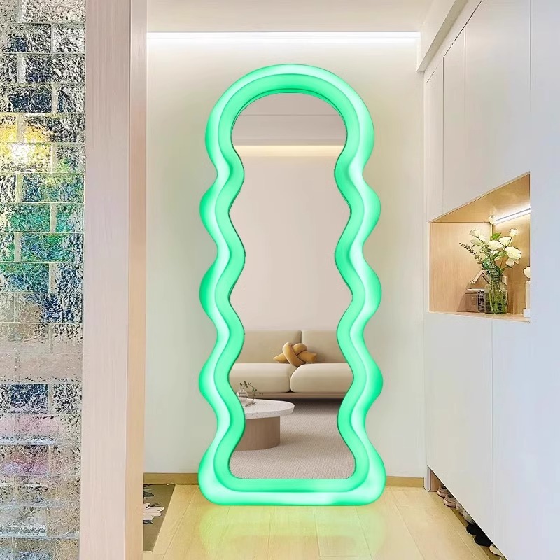Korean Style Light Mirror Wavy - Furniture Lighting & Decor Magazine 评论和价格