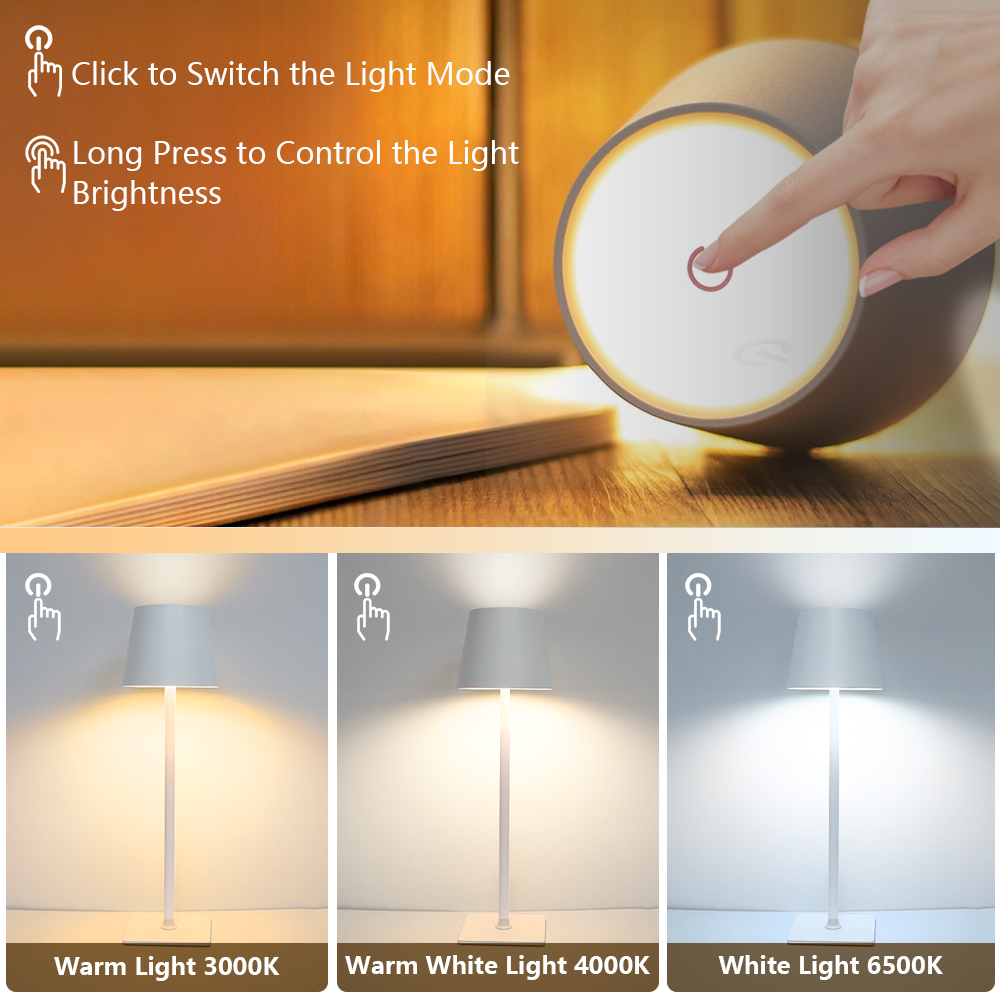 LED Rechargeable Desk Light Wi - Room Decor Lighting Lamp 评论和价格
