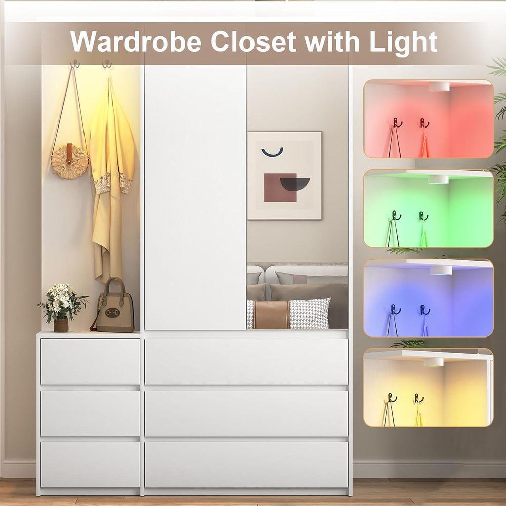Large 72 Wooden Standing Wardr - Furniture Lighting & Decor Magazine 评论和价格