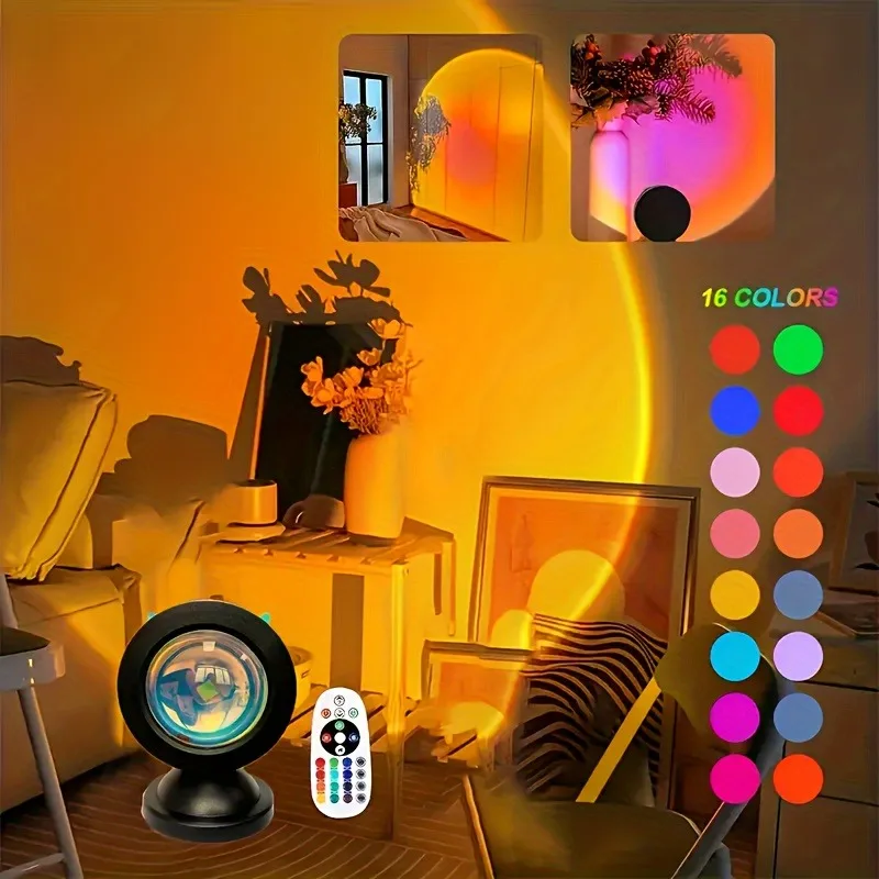 Mini Sunset Lamp 16 Colors  Pr - Sunset Lamp Projection 评论和价格